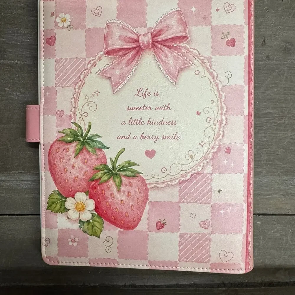 Strawberry Shortcake Girl A5 Binder with matching printed paper